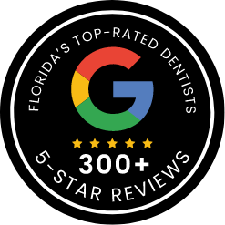 300+ 5 Star reviews stamp